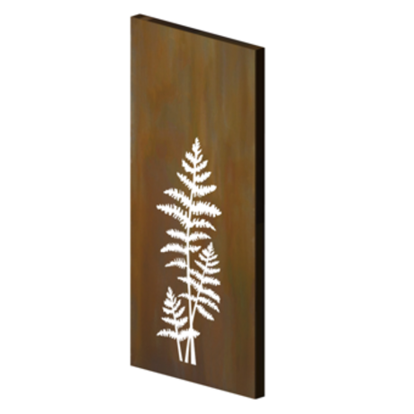 Sichtschutz Cortenstahl "Farn" | metallbau-onlineshop.de