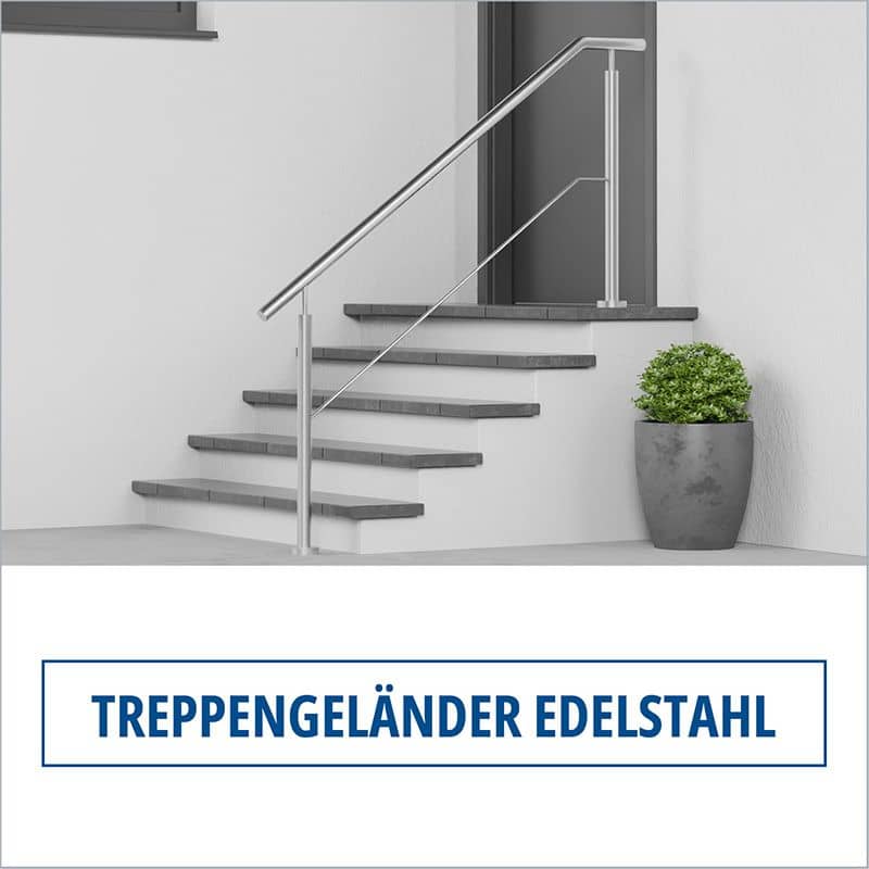 Treppengeländer Edelstahl