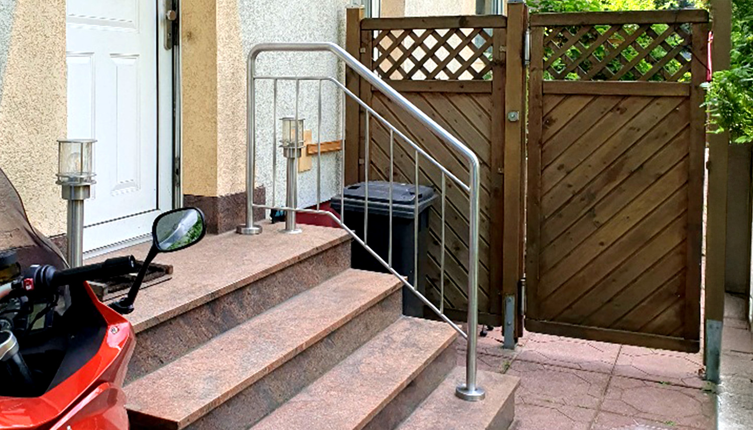 Treppengeländer Edelstahl FA Stabfüllung 