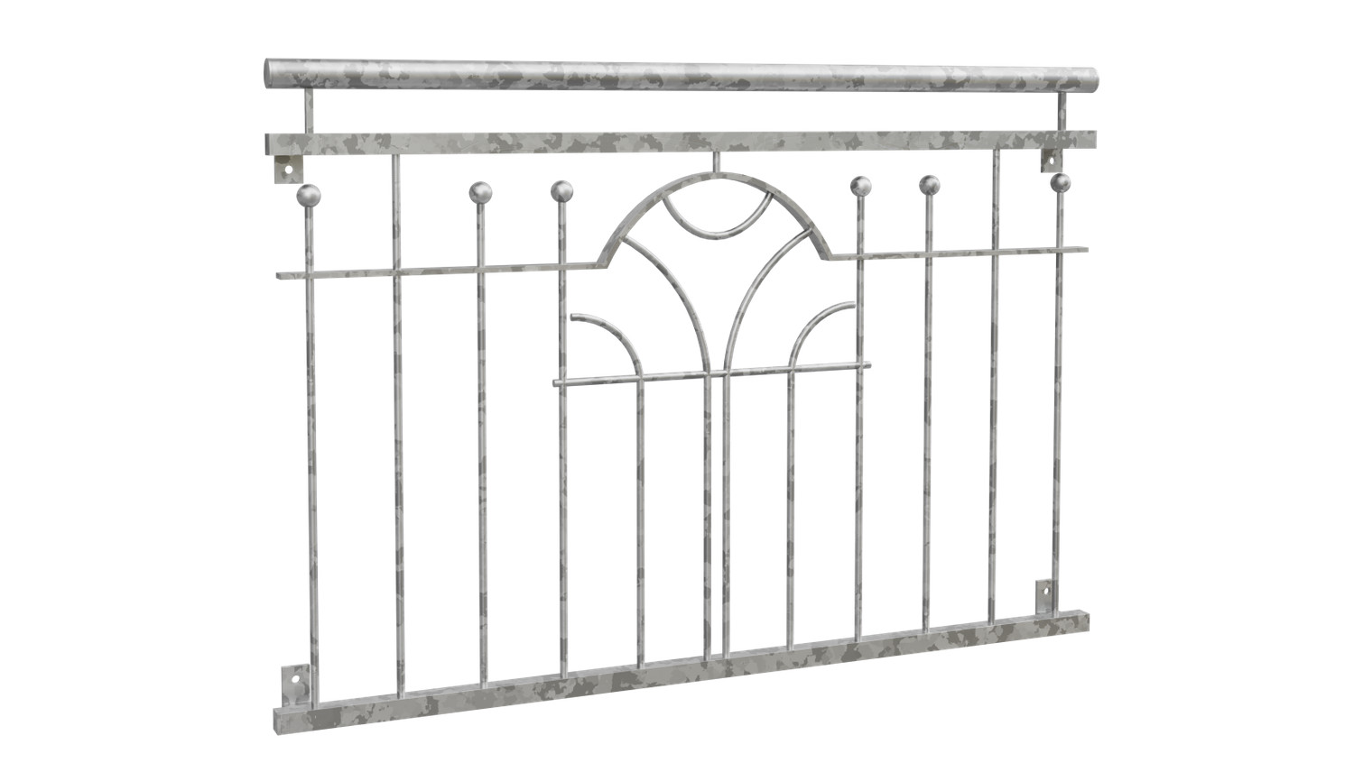 Französischer Balkon verzinkt Modern II Ornament 