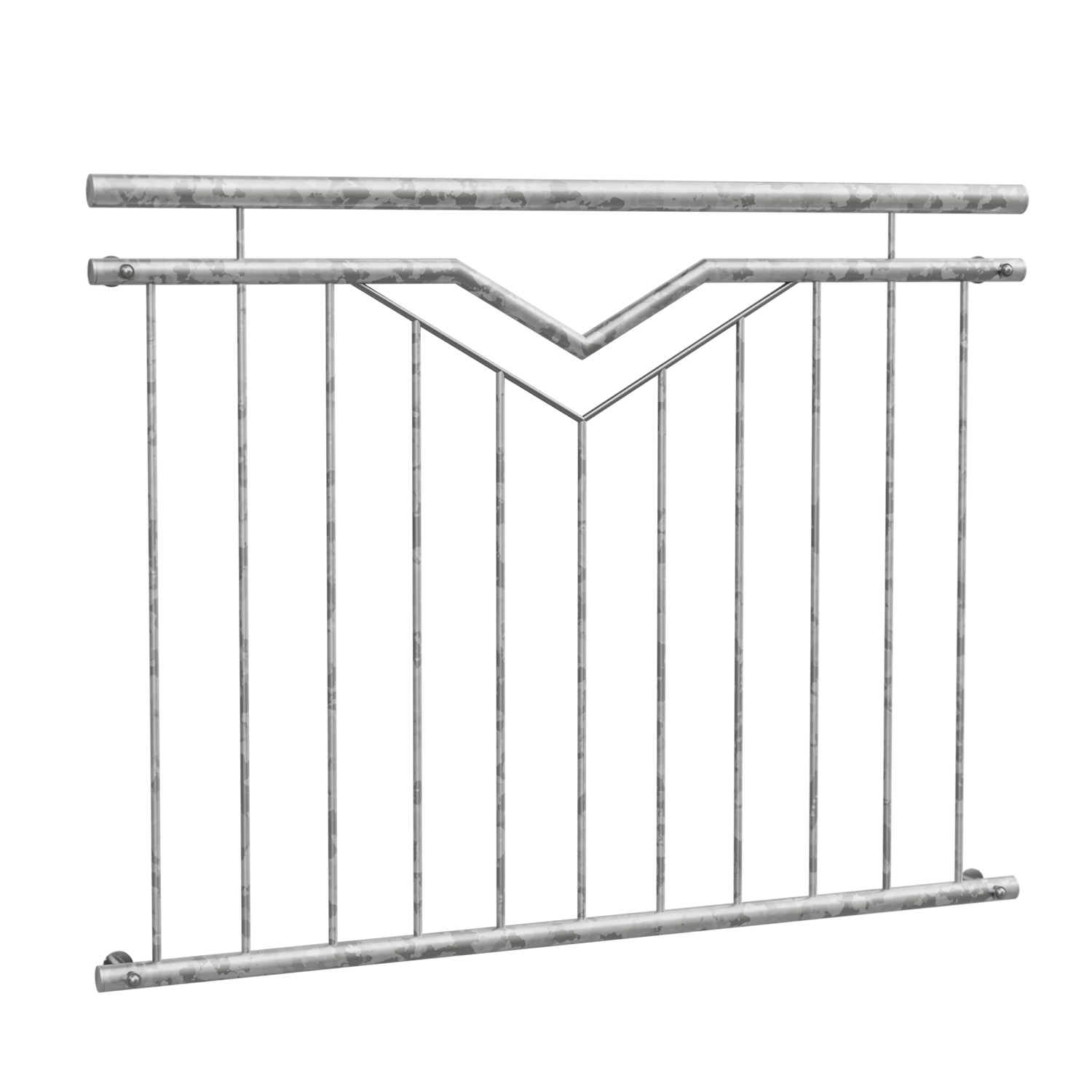 Französischer Balkon verzinkt Doppel-V