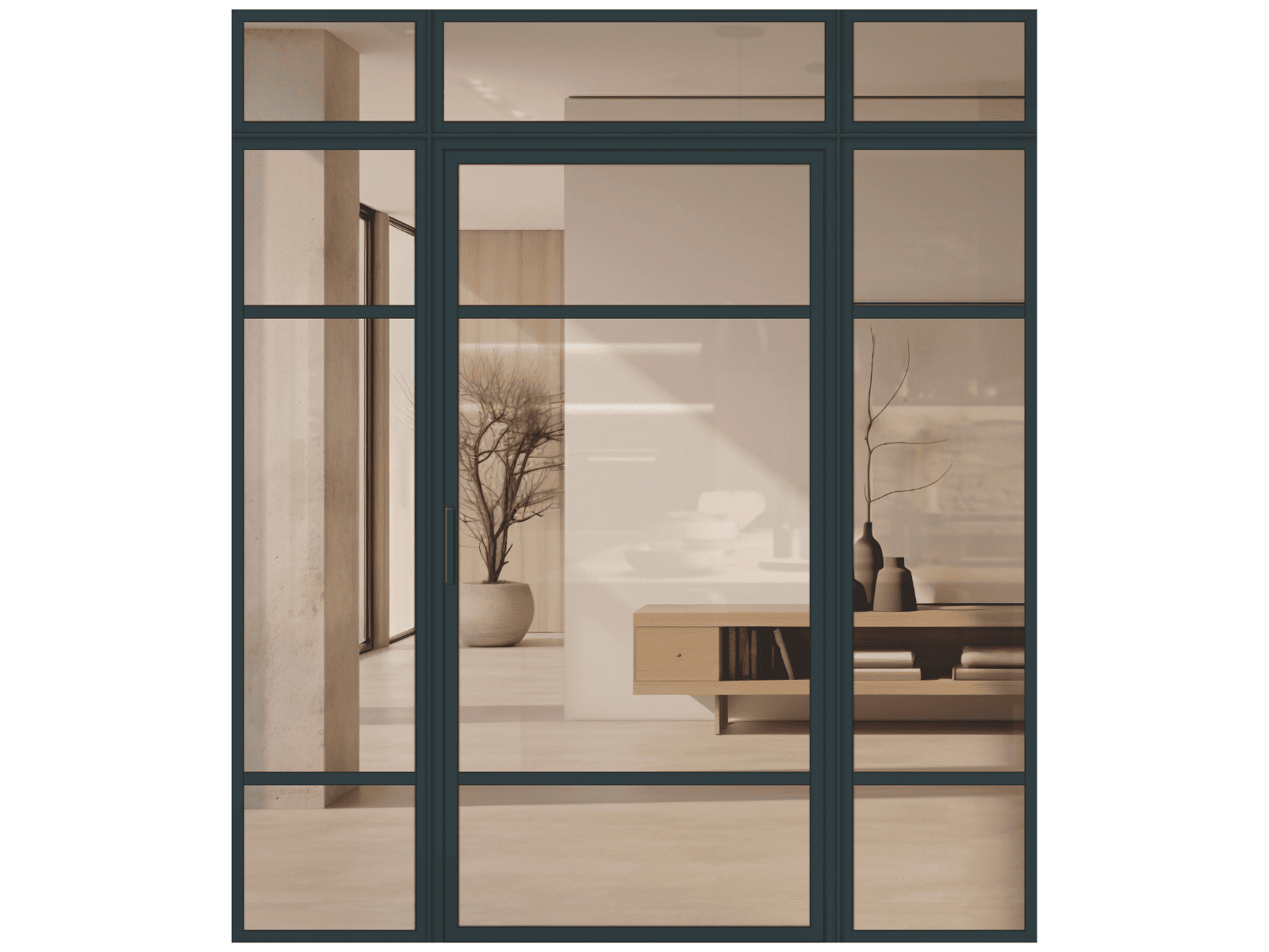 Lofttür Aluminium und Glas LOFT DE LUXE - Loft 7