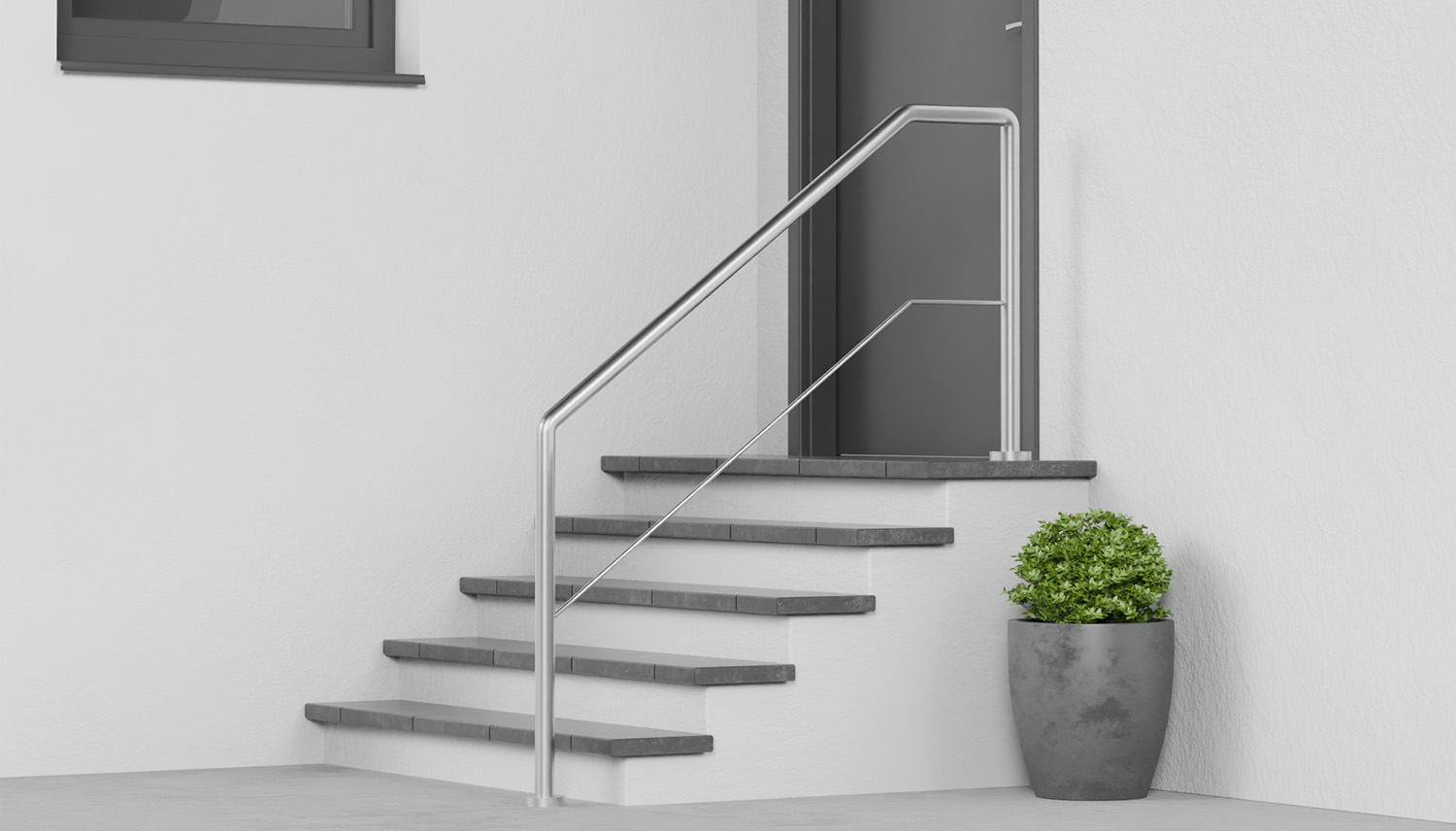 Treppengeländer Edelstahl FA 1-6 Querstreben 