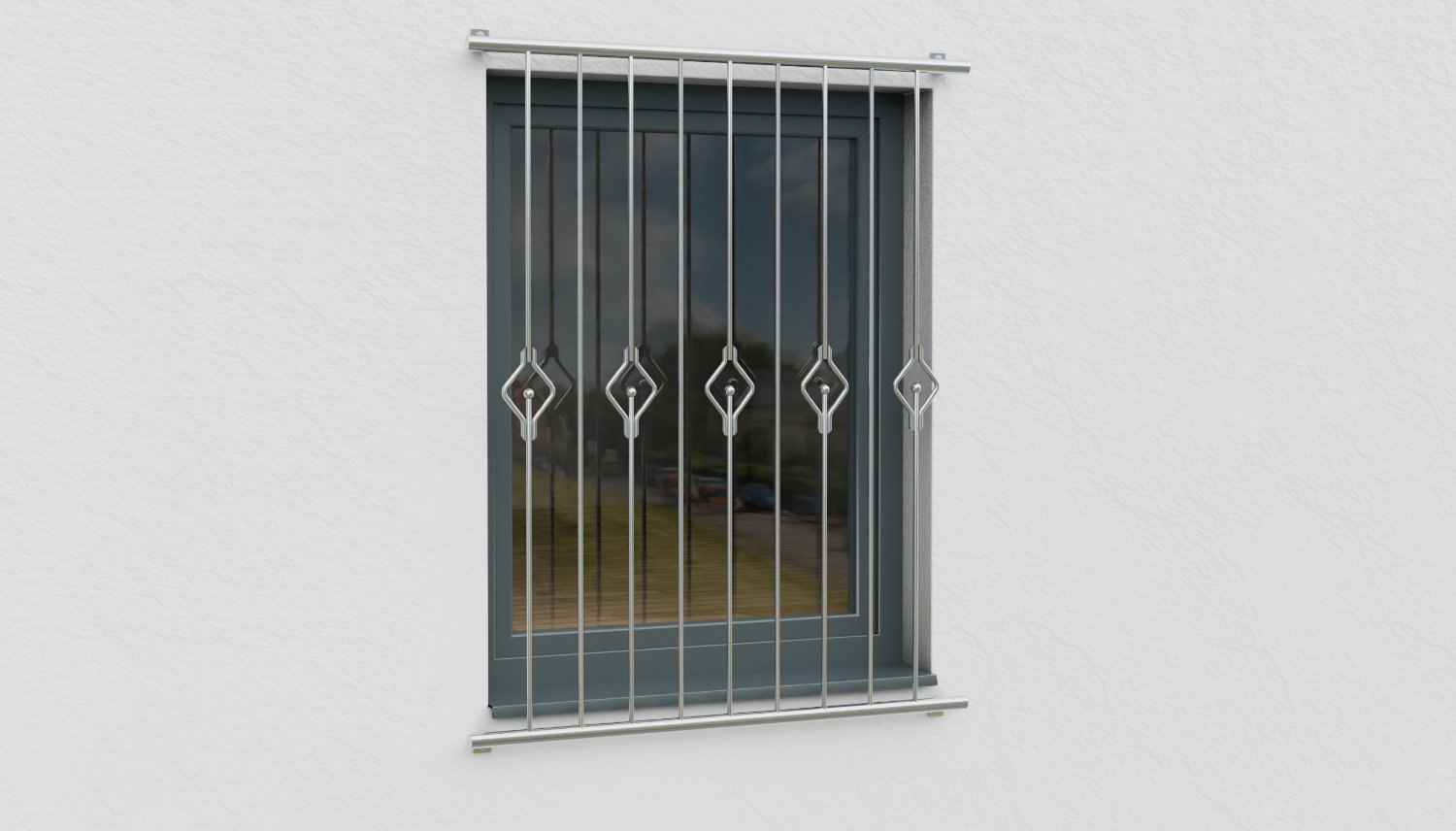 Fenstergitter Edelstahl Schweif 2