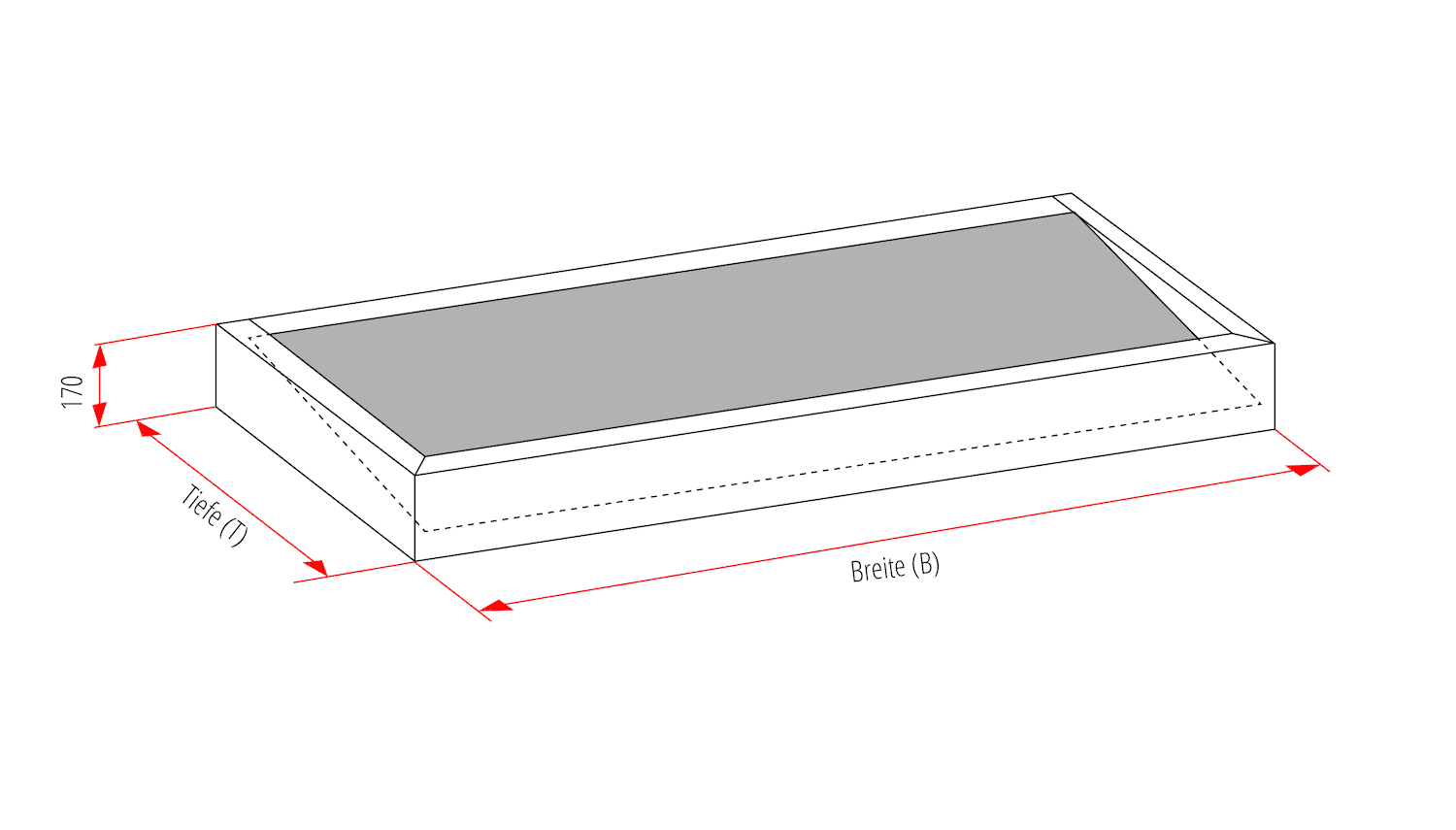 Vordach Aluminium VAR-MO