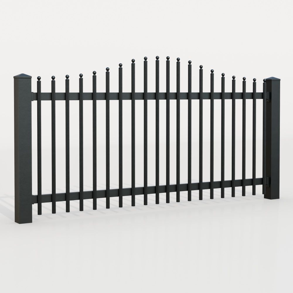 Gartenzaun Alu Palisaden Elegant, WE