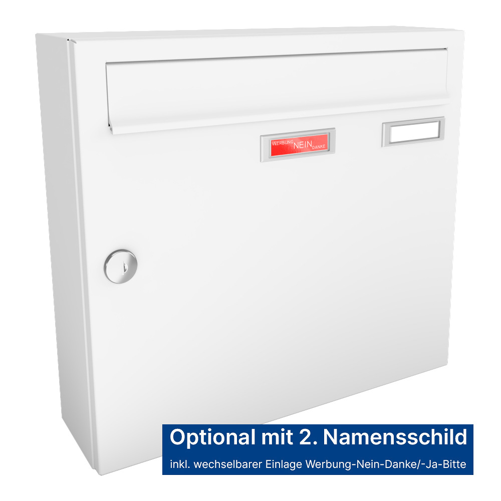 Briefkastenanlage | Aufputz | 1-fach | Senkrecht | Farbe