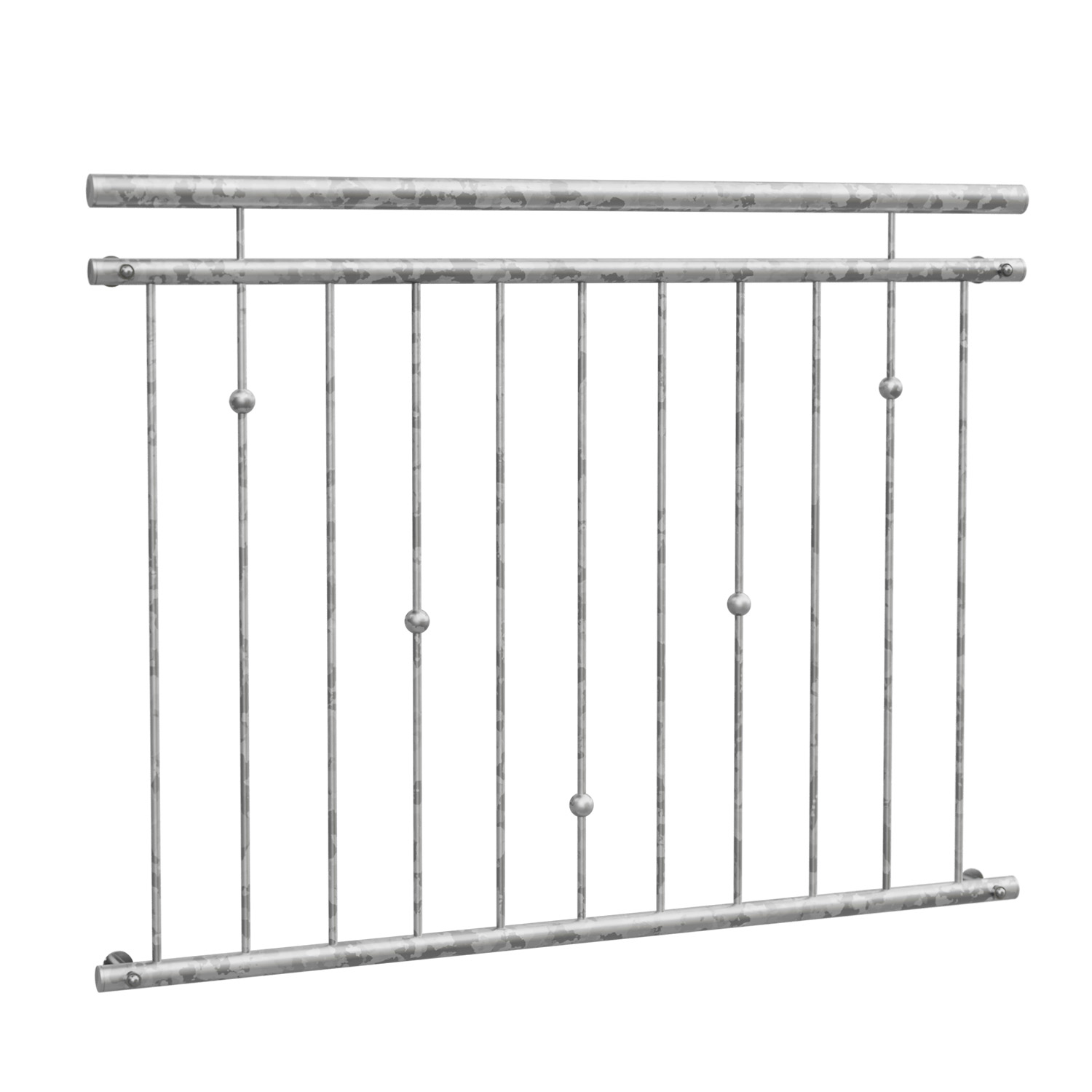 Französischer Balkon verzinkt V-Kugeln