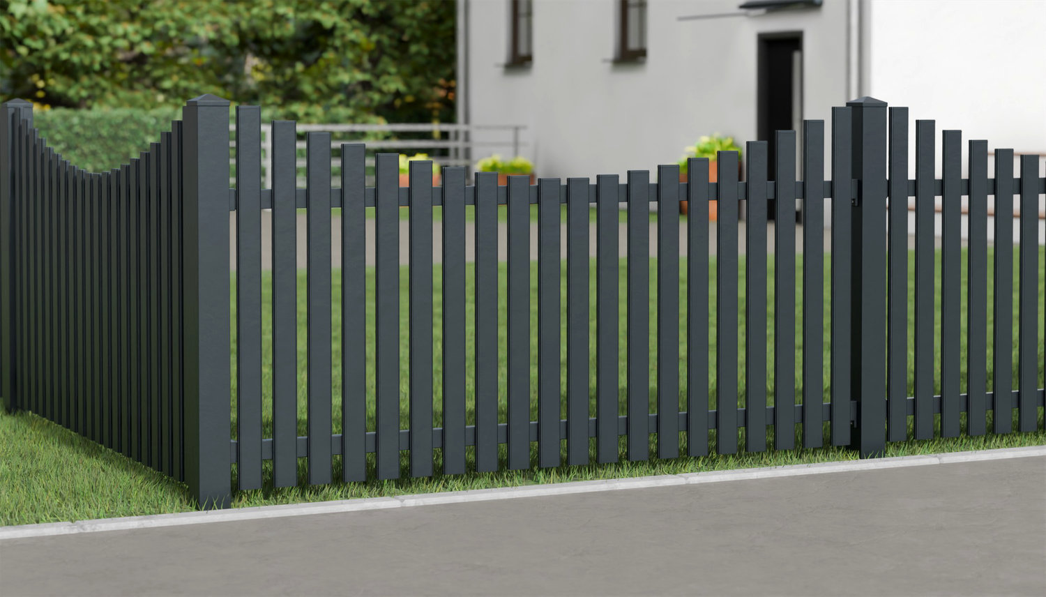Gartenzaun Alu Latten Modern, UB