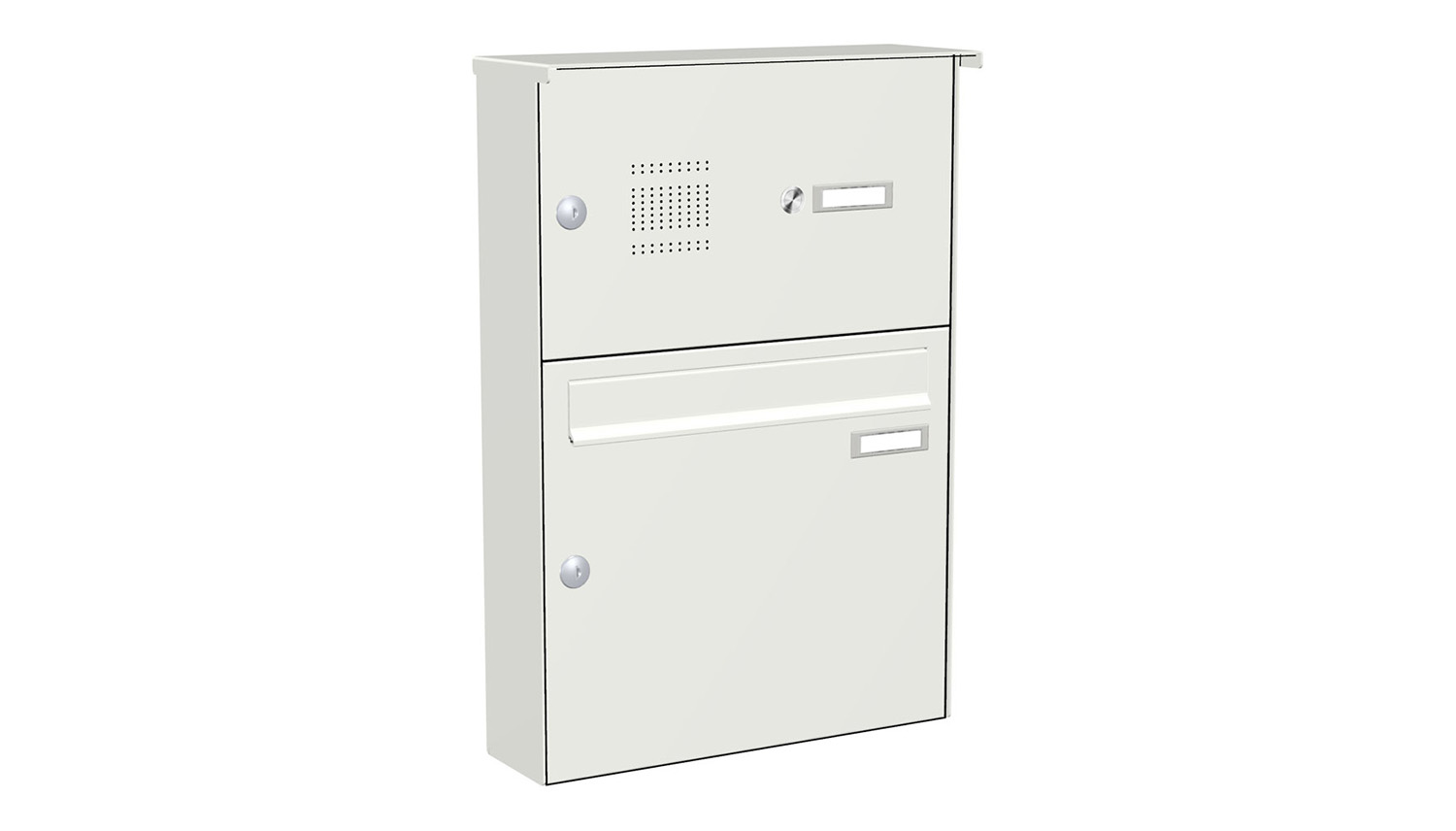 Briefkastenanlage | Aufputz | 1-fach | Senkrecht | Audio | Video | Farbe