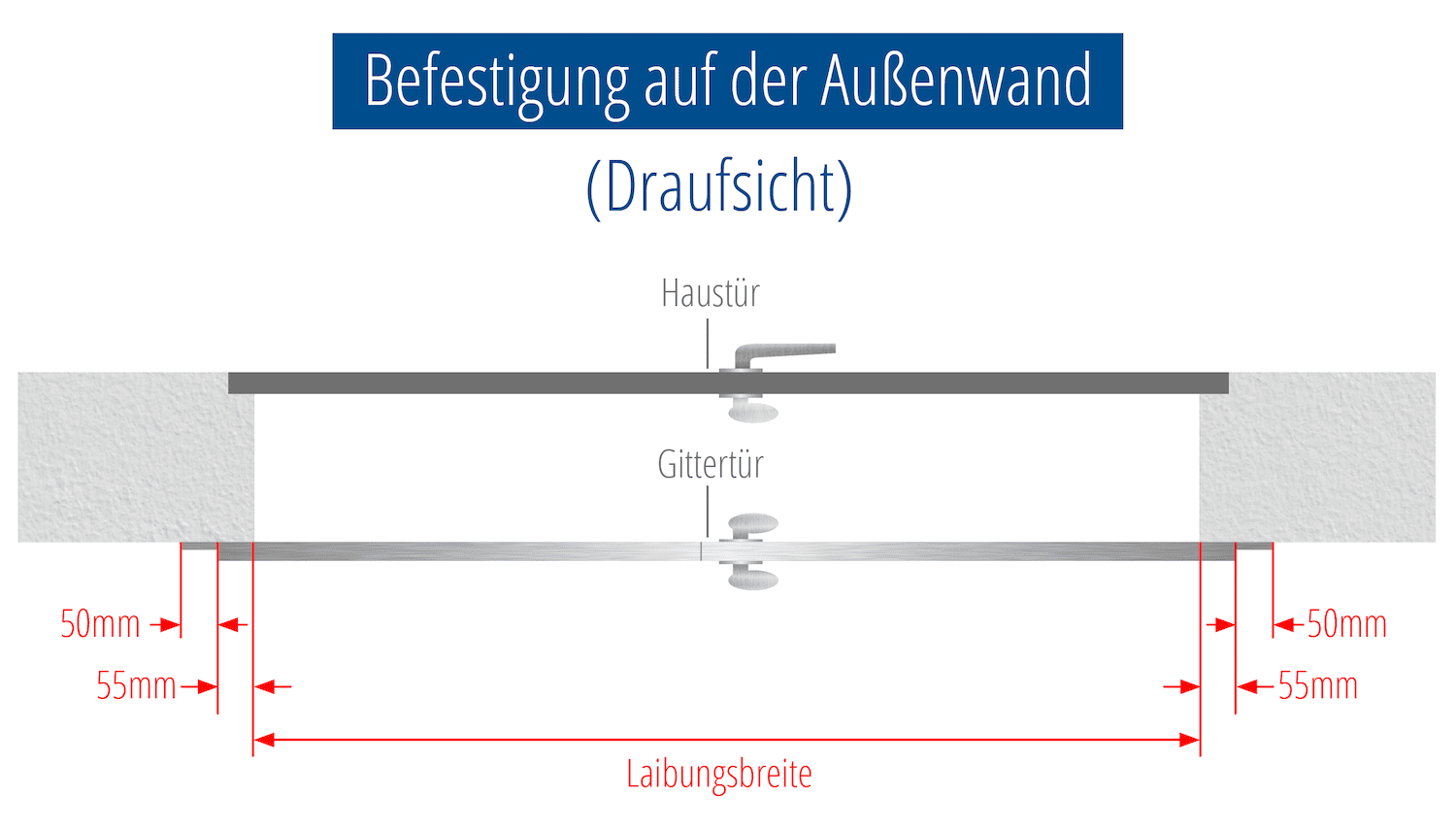 Gittertür Edelstahl 2-flügelig Diagonalstab 1