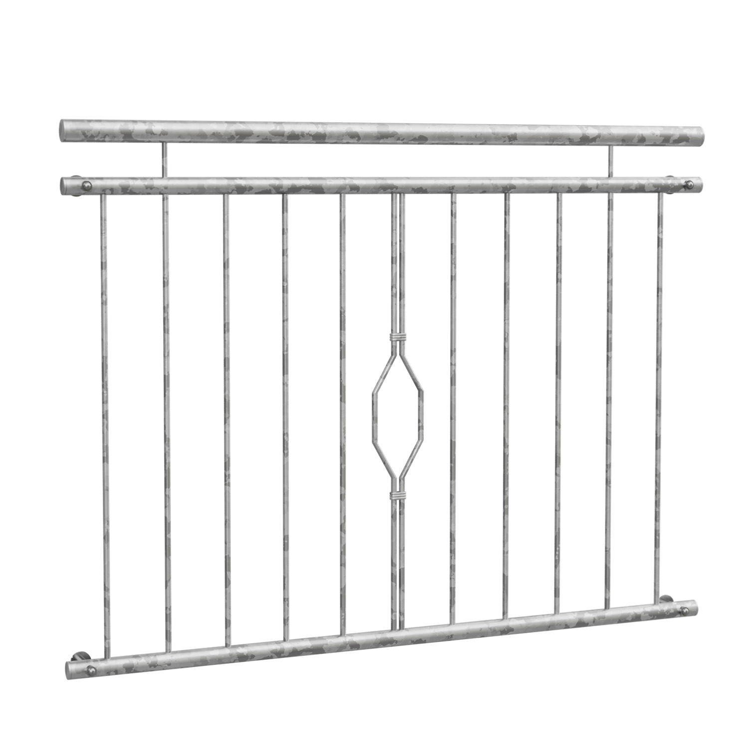 Französischer Balkon verzinkt 6-Eck Ornament 