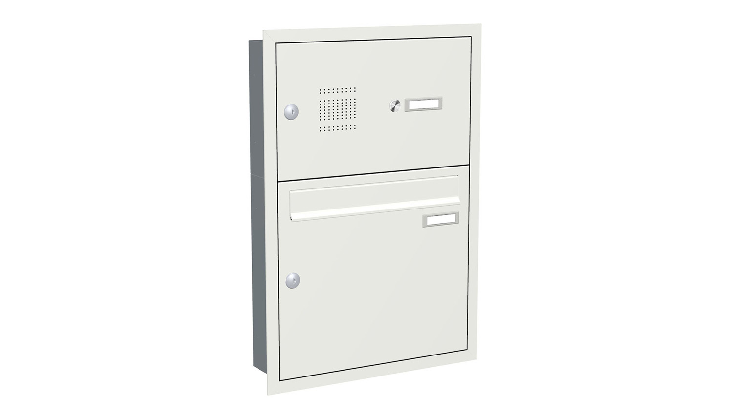 Briefkastenanlage | Unterputz | 1-fach | Senkrecht | Audio | Video | Farbe