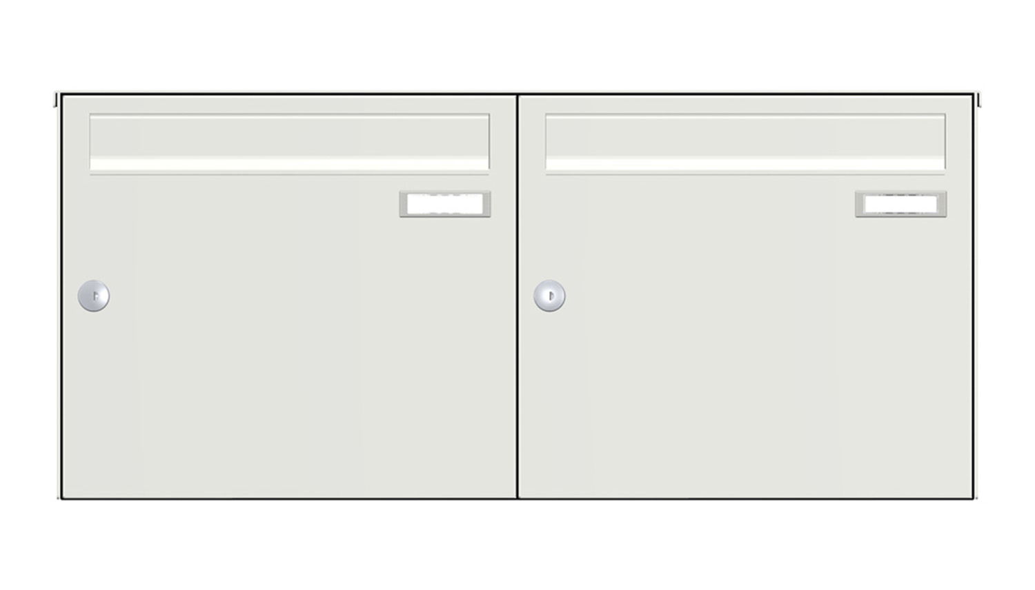 Briefkastenanlage | Aufputz | 2-fach | Senkrecht | Farbe