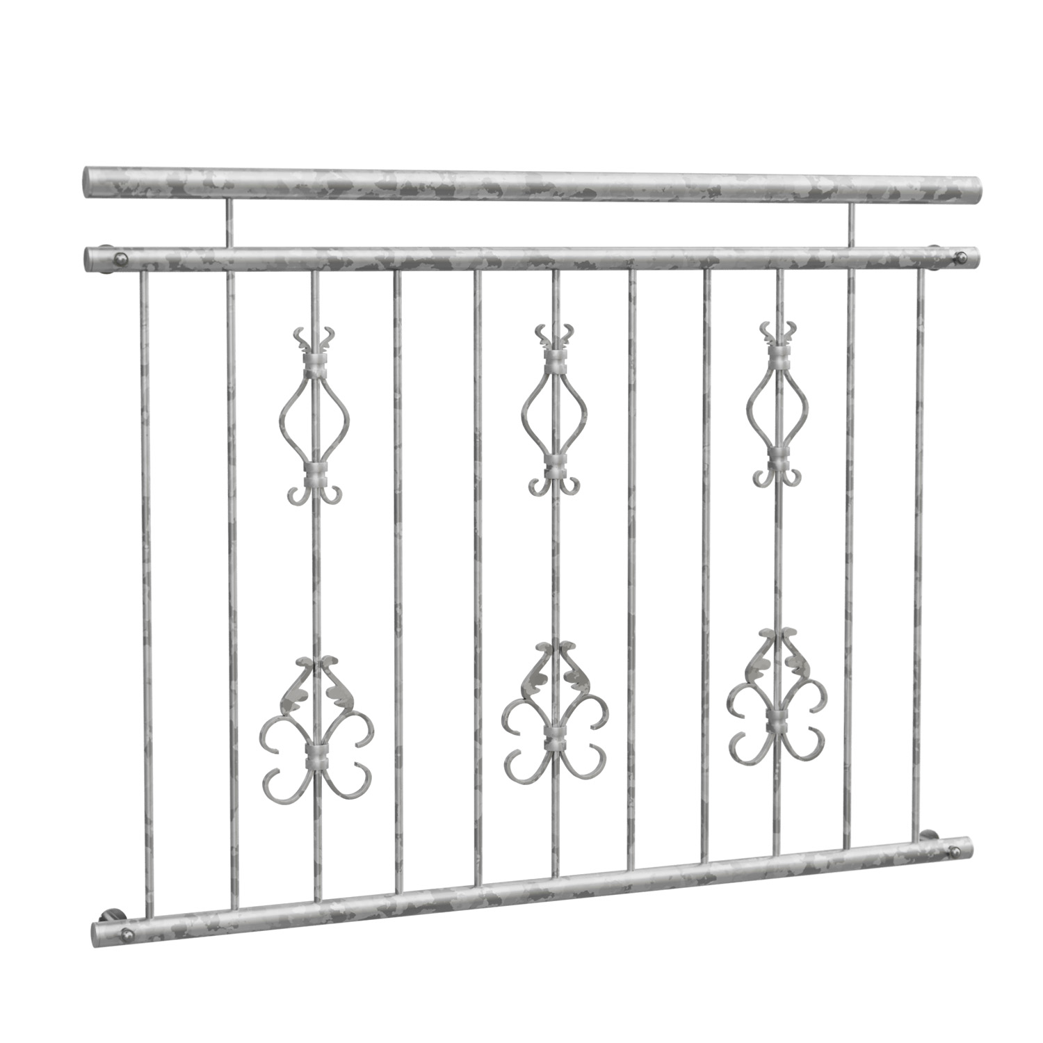 Französischer Balkon verzinkt Arkantus Triple Ornament 