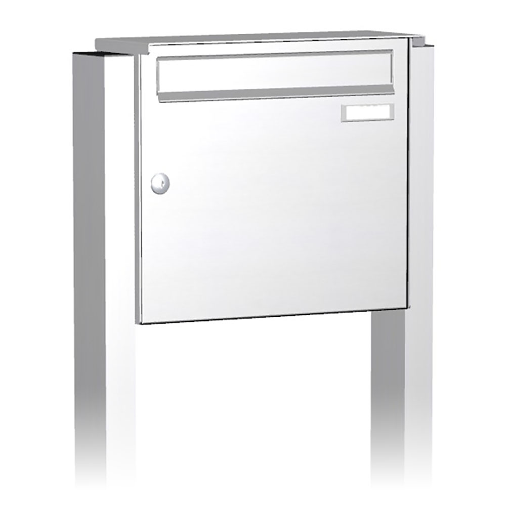 Briefkastenanlage | Freistehend | 1-fach | Senkrecht | Edelstahl