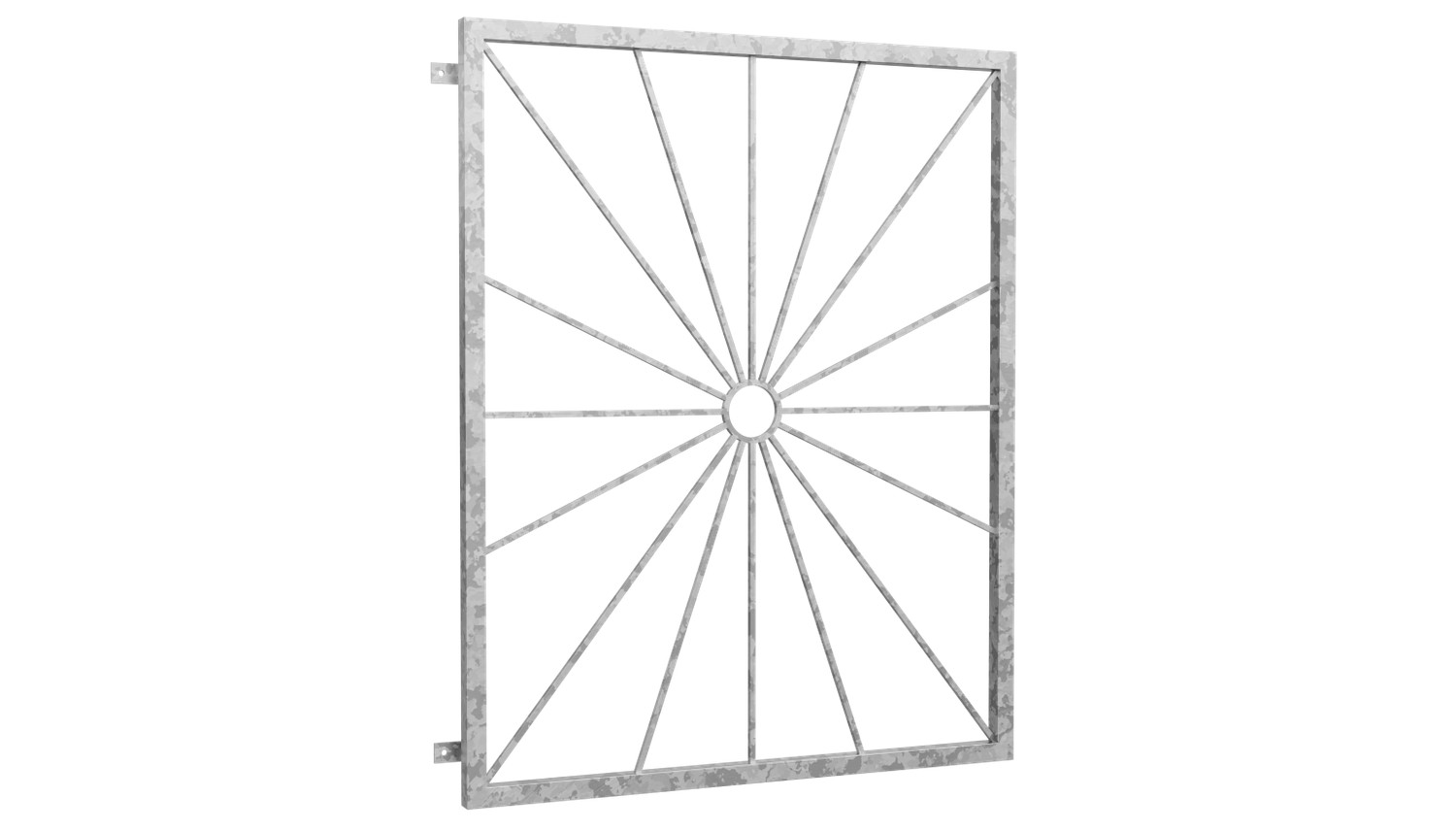 Fenstergitter verzinkt Sonne Kreis