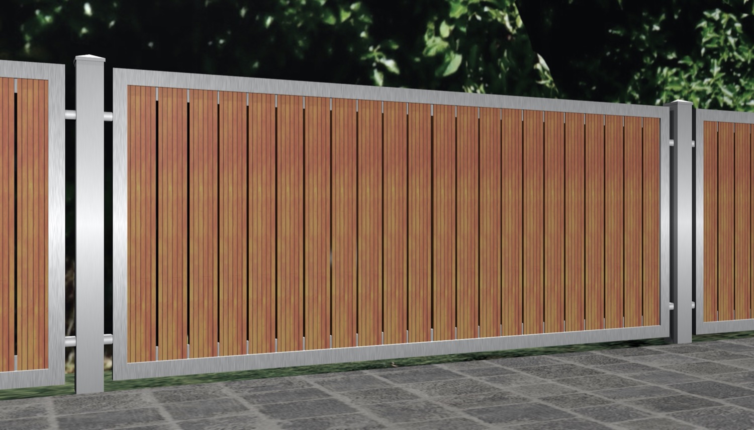 Gartenzaun Edelstahl HFS, GE