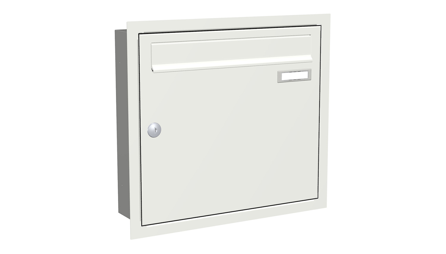 Briefkastenanlage | Unterputz | 1-fach | Senkrecht | Farbe