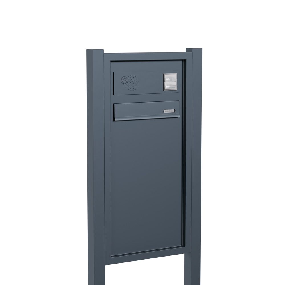 Standbriefkasten Aluminium mit 1 Briefkasten