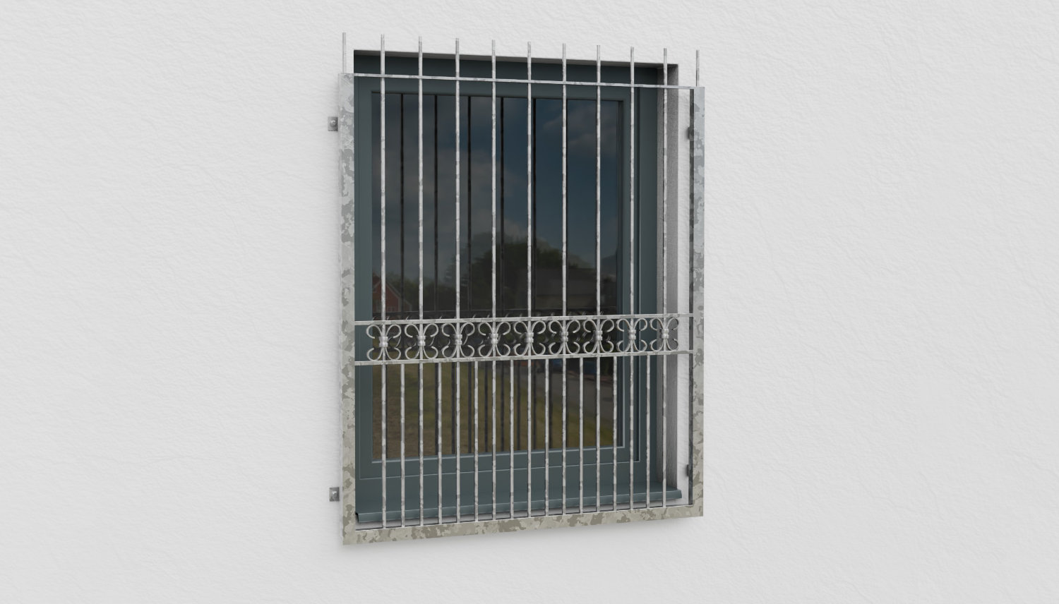 Fenstergitter verzinkt Bordeaux