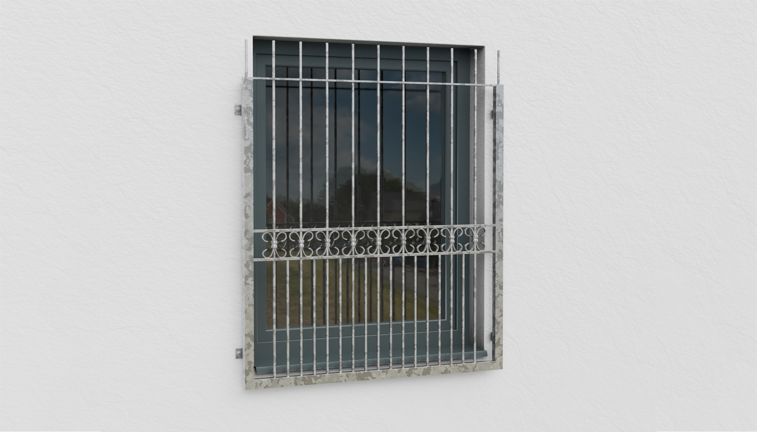 Fenstergitter verzinkt Bordeaux