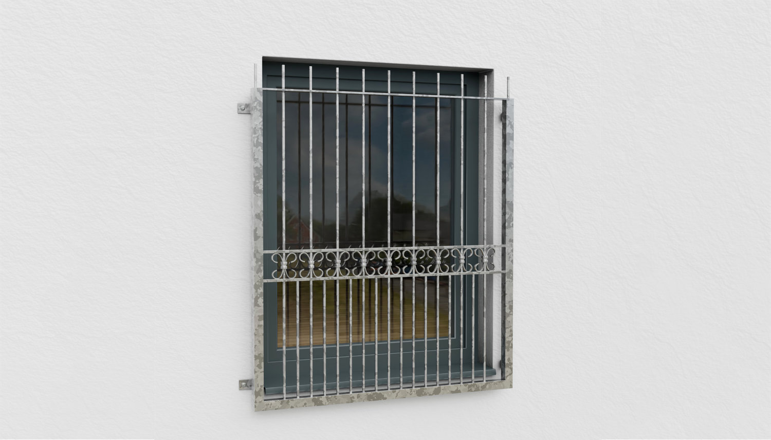 Fenstergitter verzinkt Bordeaux