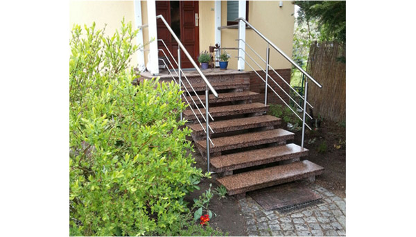 Treppengeländer Edelstahl - Modell FS mit Querstreben
