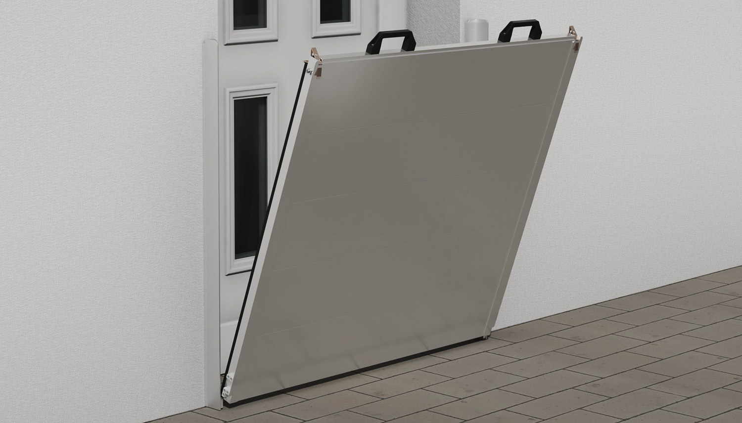 Mobile Wasserschutzwand aus Aluminium