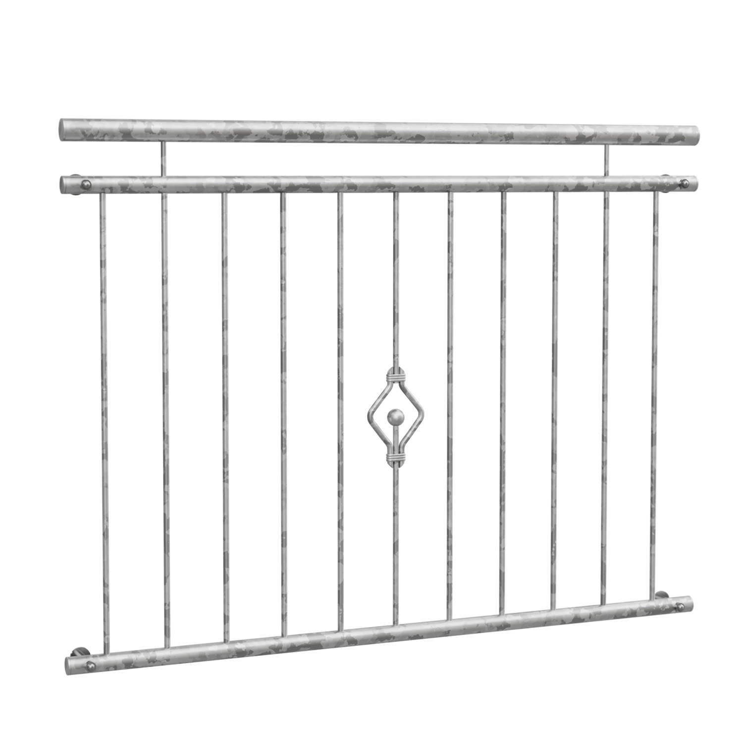 Französischer Balkon verzinkt Kugel Ornament 