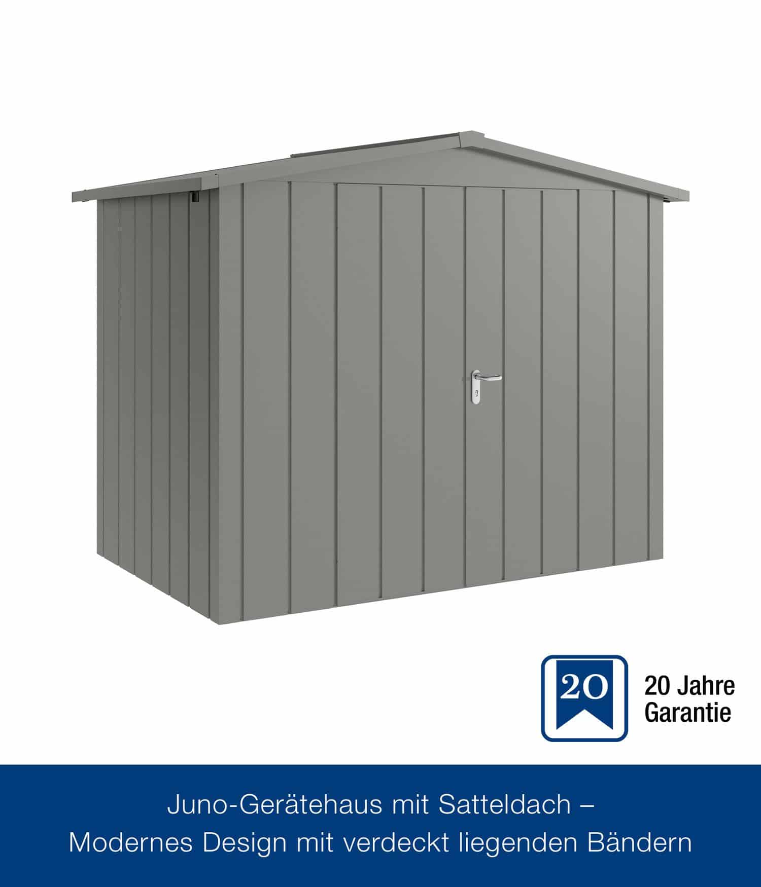 Gerätehaus Hörmann Juno Modern mit Satteldach 2-flügelig