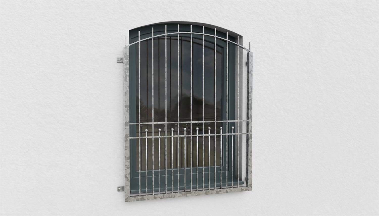 Fenstergitter verzinkt Berlin Oberbogen 