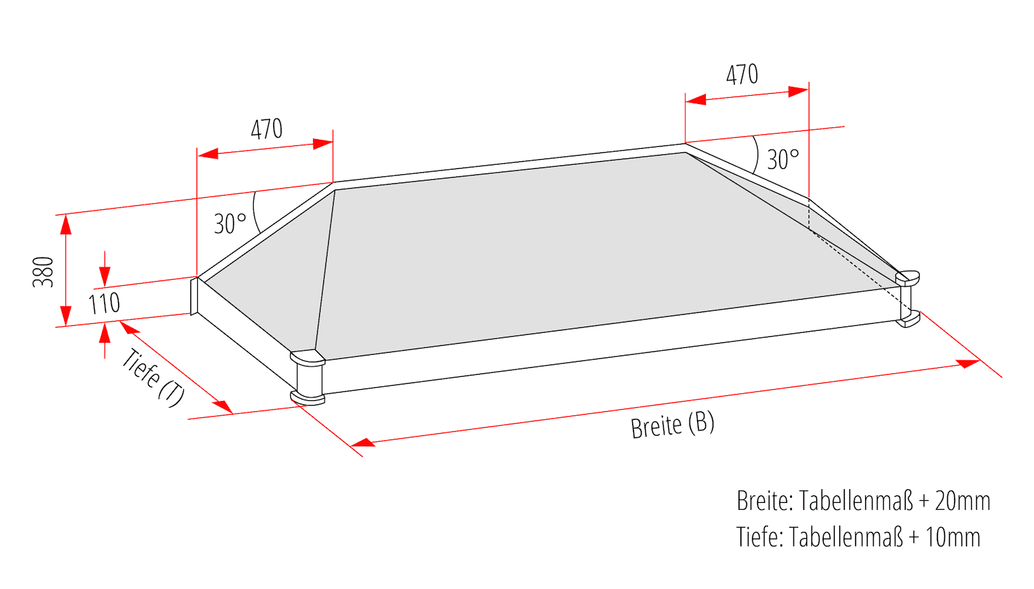 Vordach Aluminium ET-MO