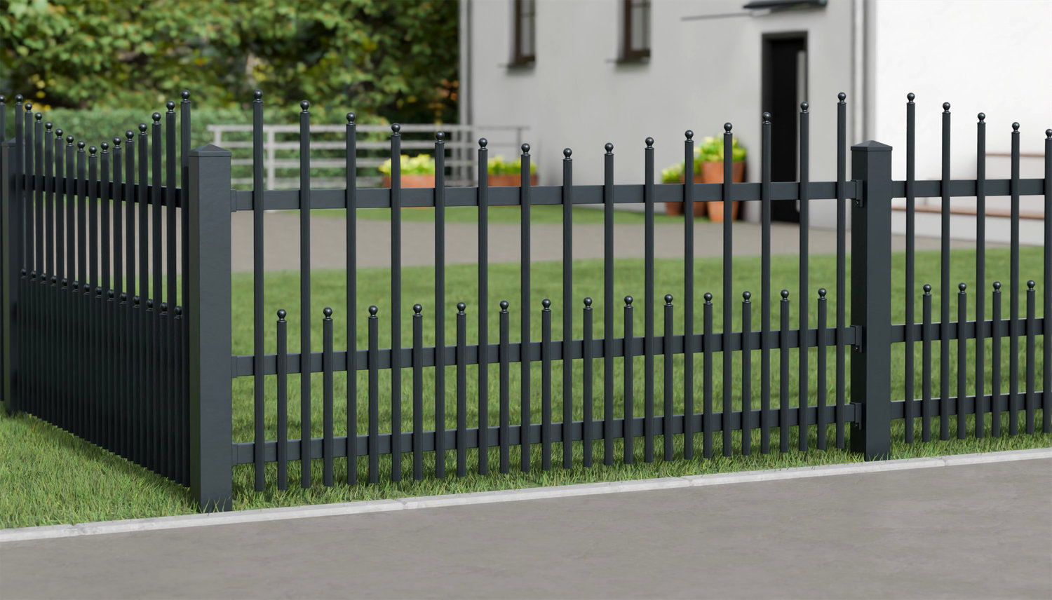 Gartenzaun Alu Palisaden DPP Elegant, UB