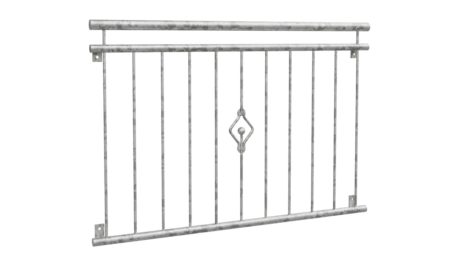 Französischer Balkon verzinkt Kugel Ornament 