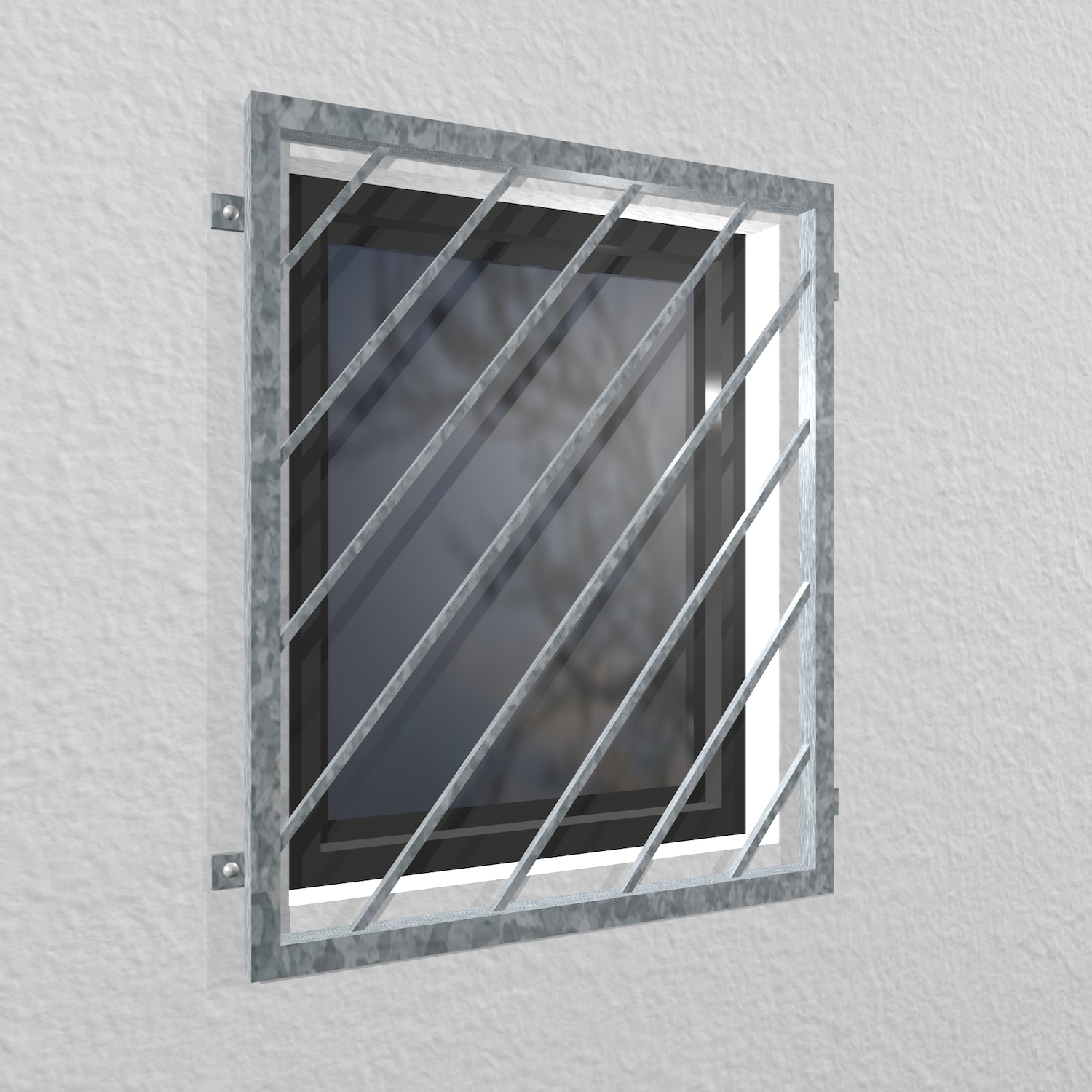 Fenstergitter verzinkt Diagonalstab 1