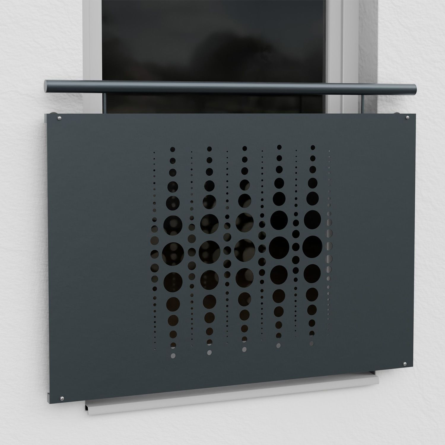 Französischer Balkon verzinkt Designblech Perlen