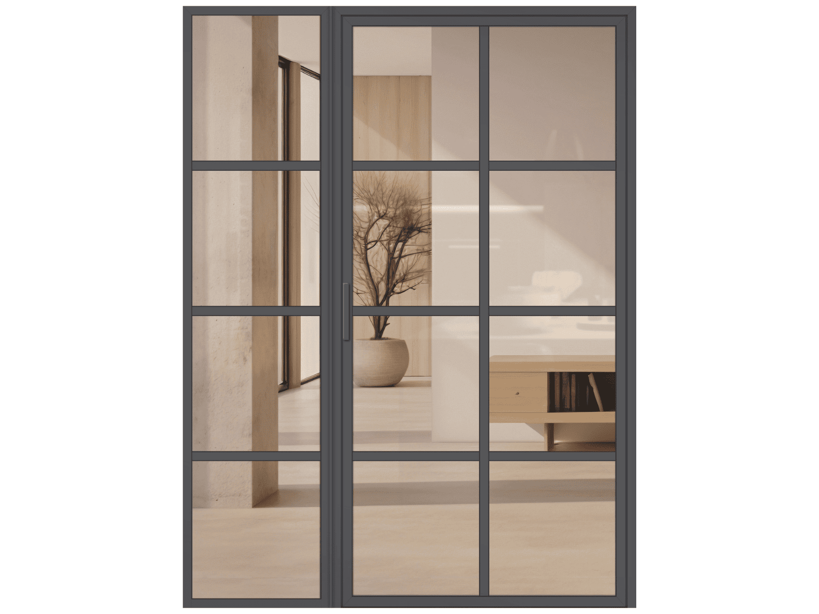 Lofttür Aluminium und Glas LOFT DE LUXE - Loft 6