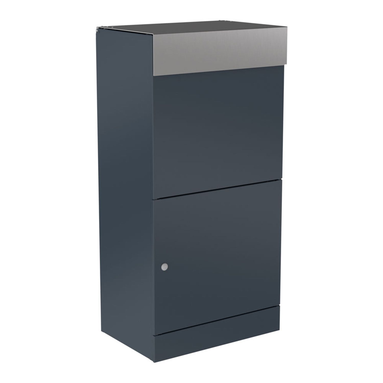 Paketbox Metall Montreal von KNOBLOCH mit Edelstahl-Klappe