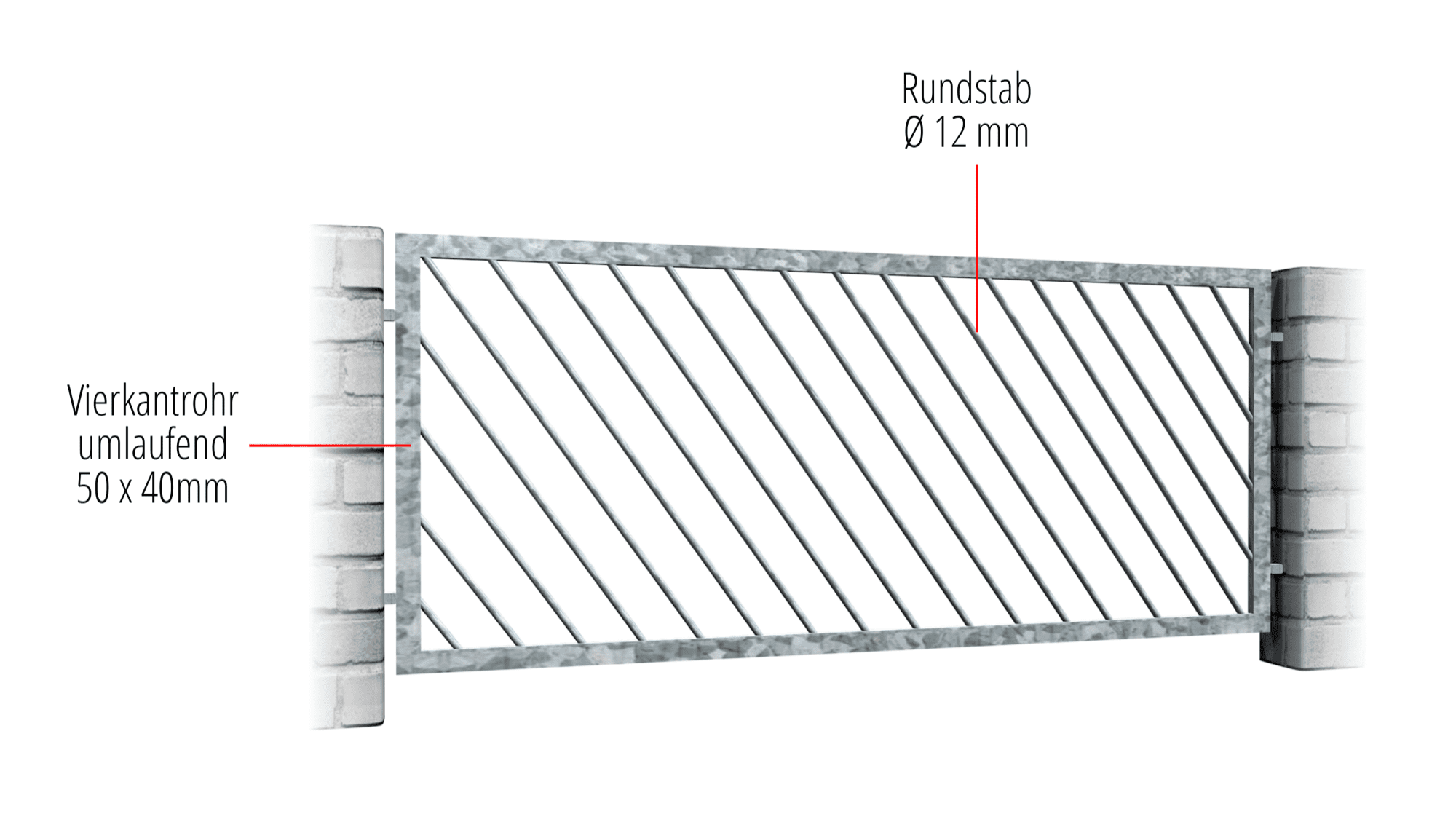 Gartenzaun verzinkt DS 1, GE