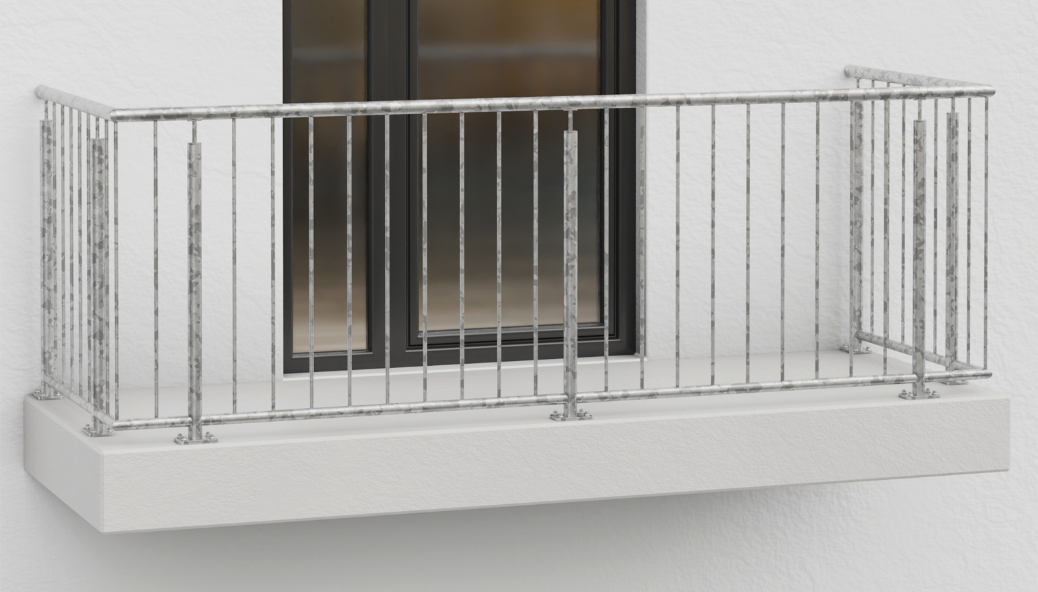 Balkongeländer verzinkt Standard Modern 