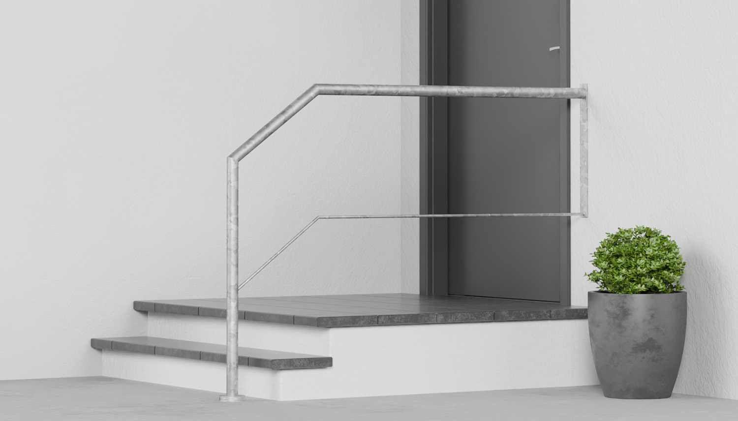 Treppengeländer verzinkt  WT-CL 1-3 Querstreben 