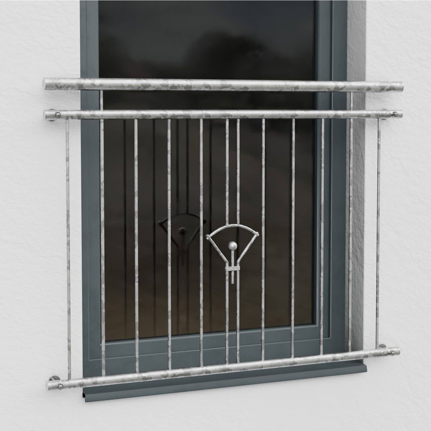 Französischer Balkon verzinkt Klingel Ornament 