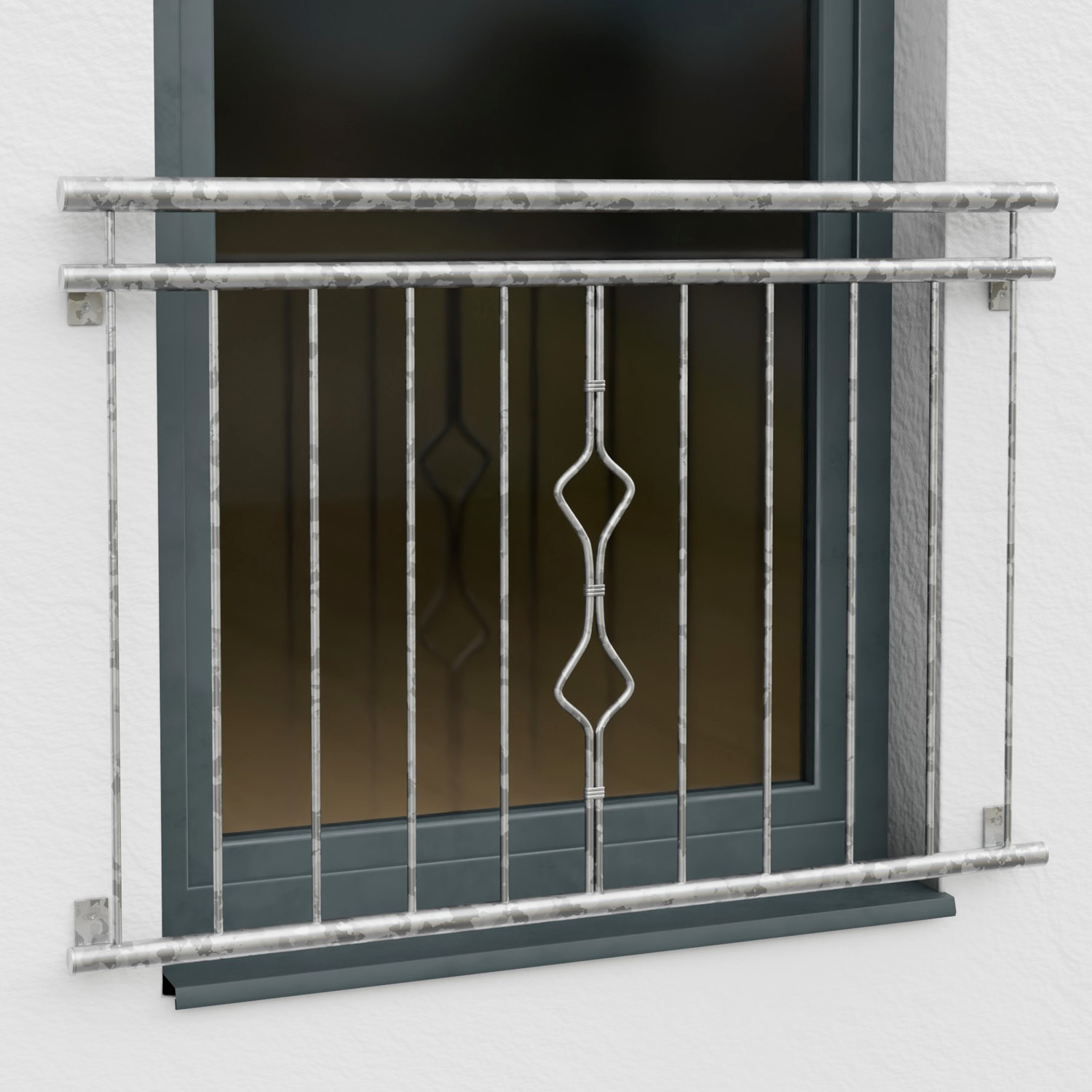 Französischer Balkon verzinkt Klingel Ornament 
