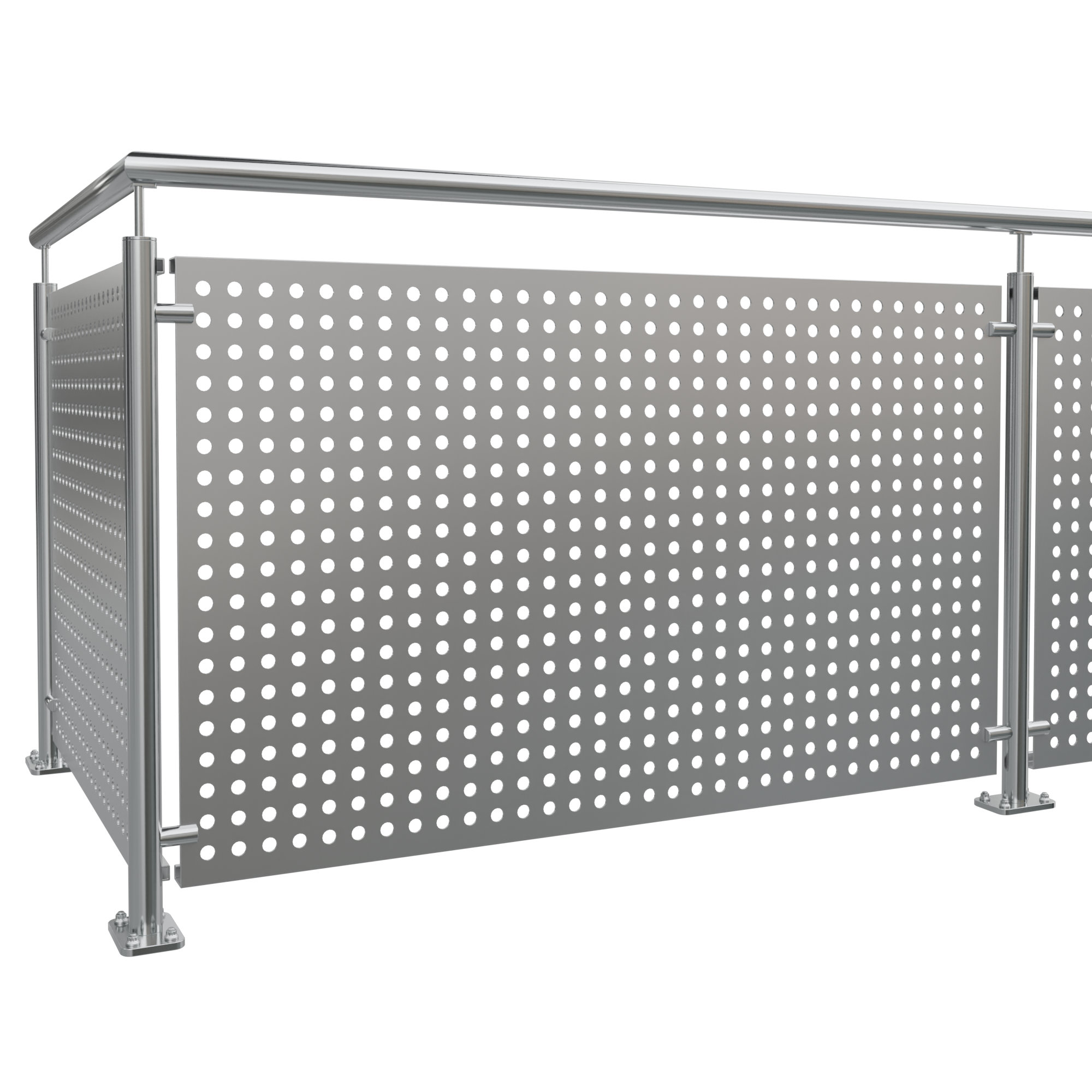 Balkonverkleidung Aluminium RL GE