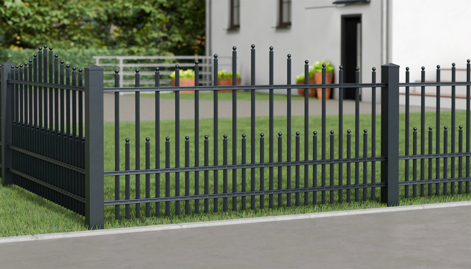 Gartenzaun Alu Palisaden DPP Classic, WE