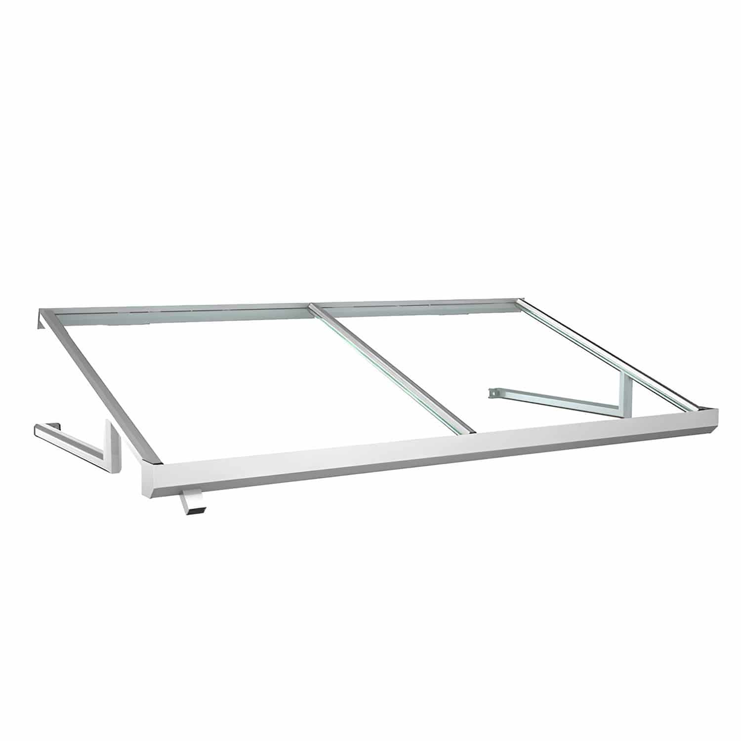 Vordach Aluminium Flandern Acrylglas