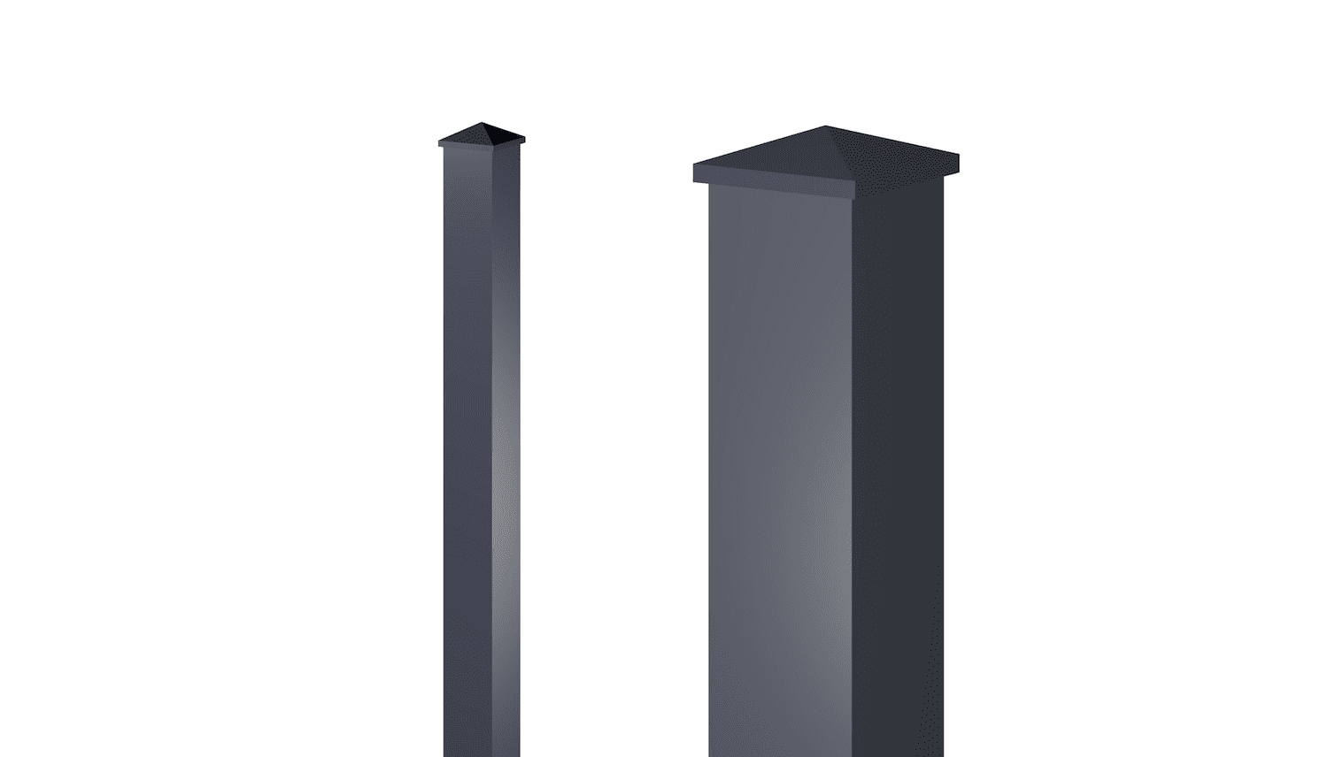 Zaunpfosten Alu für Latten- und Palisadenzäune