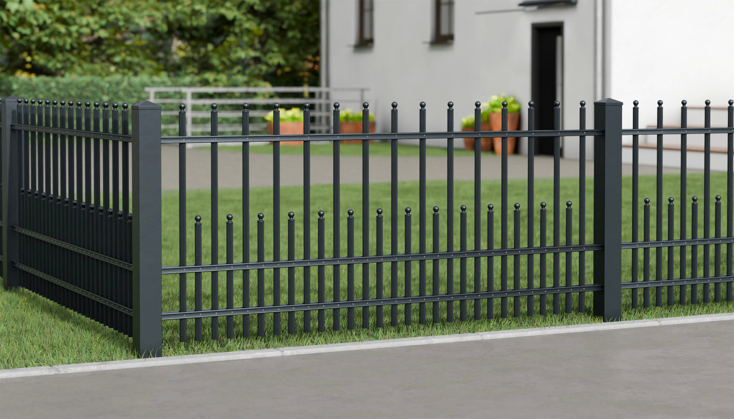 Gartenzaun Alu Palisaden DPP Classic, GE