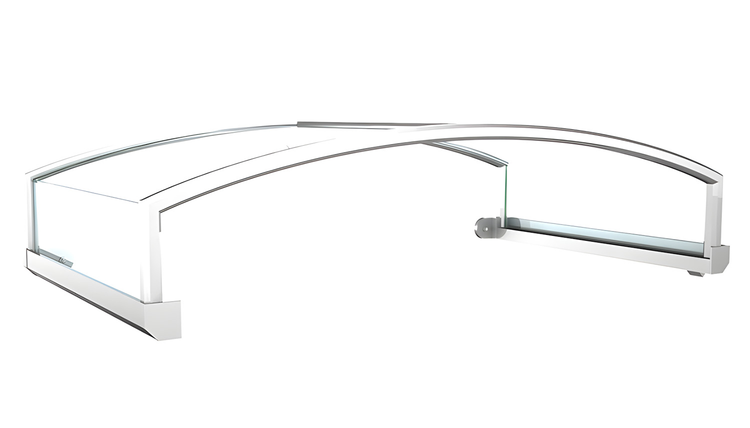 Vordach Aluminium Dolomit Acrylglas